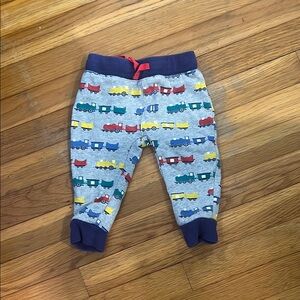 Baby Boden Colorful Train Print Baby Pants